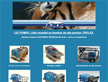 Tablet Screenshot of catpumps.com.ar